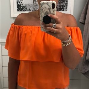 Rebecca Minkoff Off The Shoulder Top